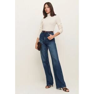 Reformation Wilder Stretch High Rise Wide Leg Jeans Size 33 NWT